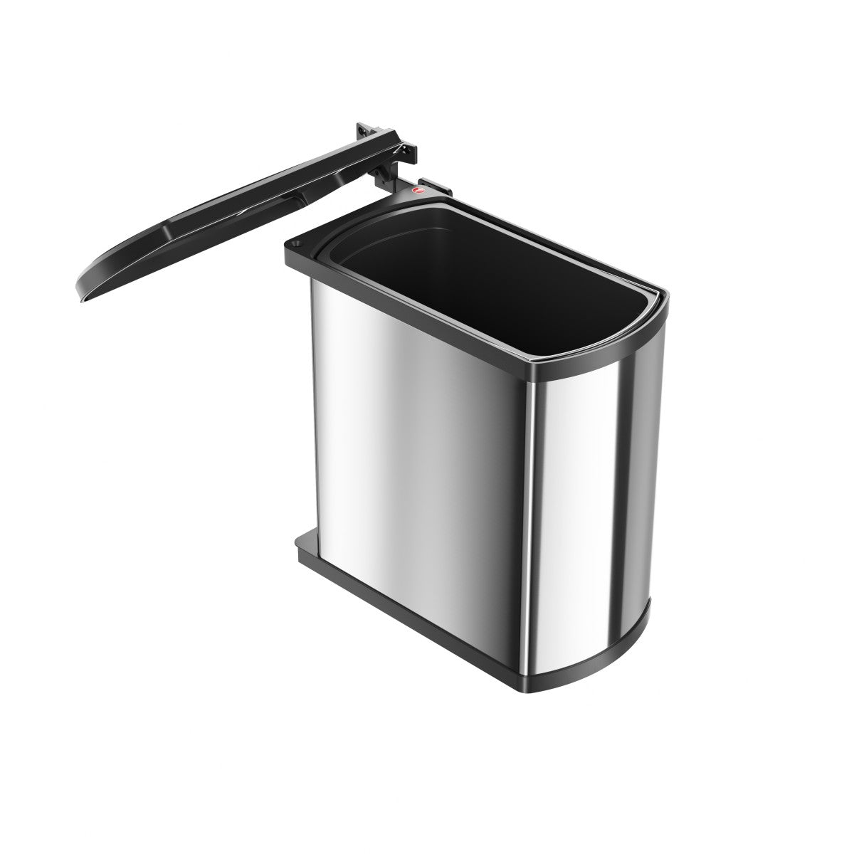 Hailo AS Uno 18 – Swing Waste Bin Steel/Black