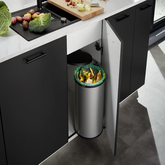 Blanco - Singolo XL - 526377 - Grote Kunststof Vuilnisbak - Gelakt Staal