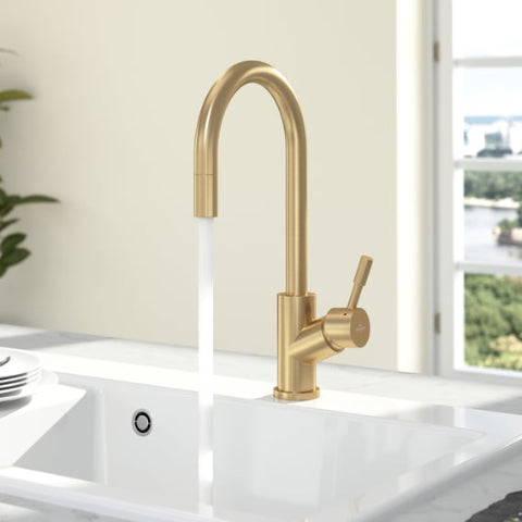 Villeroy & Boch - Umbrella Flex - Goud - Keukenkraan - 389mm Hoogte