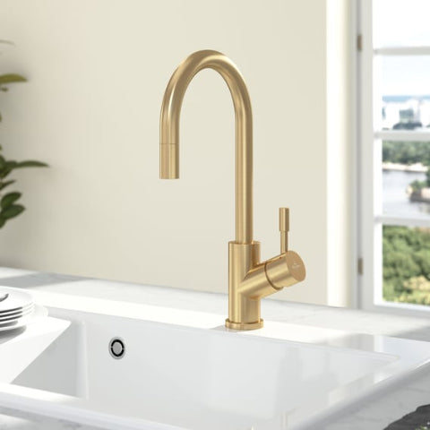 Villeroy & Boch - Umbrella Flex - Goud - Keukenkraan - 389mm Hoogte