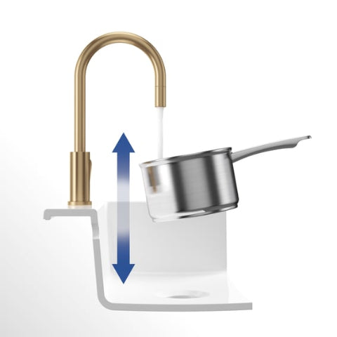 Villeroy & Boch - Umbrella Flex - Goud - Keukenkraan - 389mm Hoogte