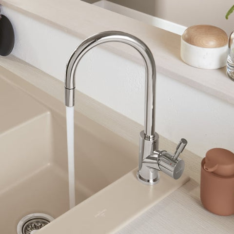 Villeroy & Boch - Umbrella Flex - Keukenkraan - Gepolijst roestvrij staal - 389mm uitloophoogte