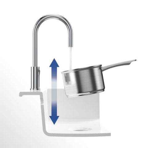 Villeroy & Boch - Umbrella Flex - Keukenkraan - Gepolijst roestvrij staal - 389mm uitloophoogte