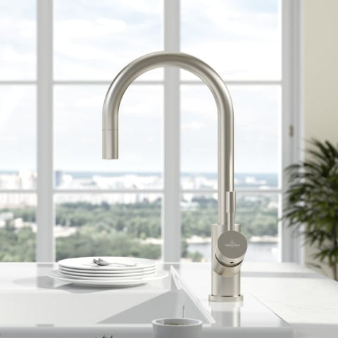 Villeroy & Boch - Umbrella Flex - Keukenkraan - Roestvrij Staal - 389mm Uitloophoogte