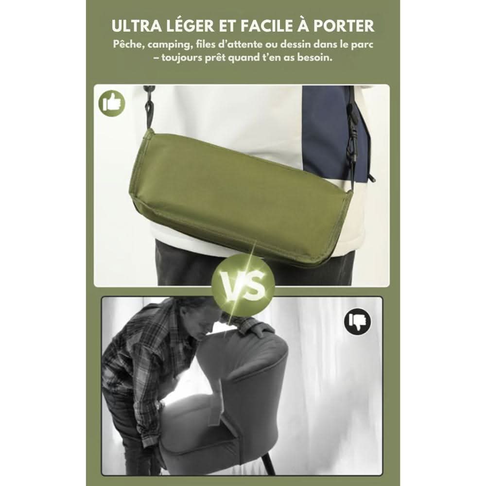 2-in-1 chair bag - waterproof folding chair & rucksack for outdoor adventures 4