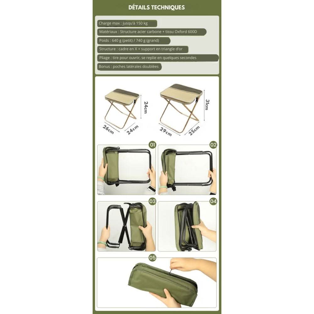 2-in-1 chair bag - waterproof folding chair & rucksack for outdoor adventures 5