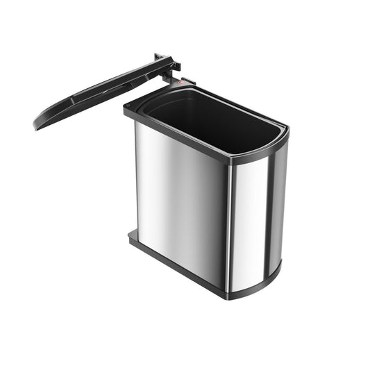 Hailo AS Uno 18 – Swing Waste Bin Steel/Black