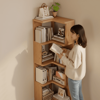 AVELACRAFT – Corner Haven Solid Wood Corner Cabinet for Stylish Storage & Timeless Design 3