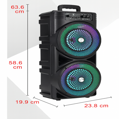 PARTYBOOM – 6000W Bluetooth speaker system with powerful bass & microphone