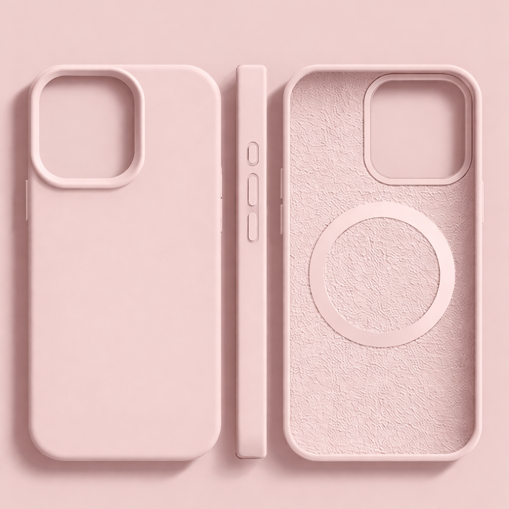 MAGNESOFT LUXE – Magnetic silicone case with soft-touch surface for iPhone