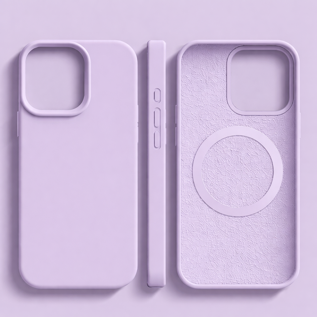 MAGNESOFT LUXE – Magnetic silicone case with soft-touch surface for iPhone