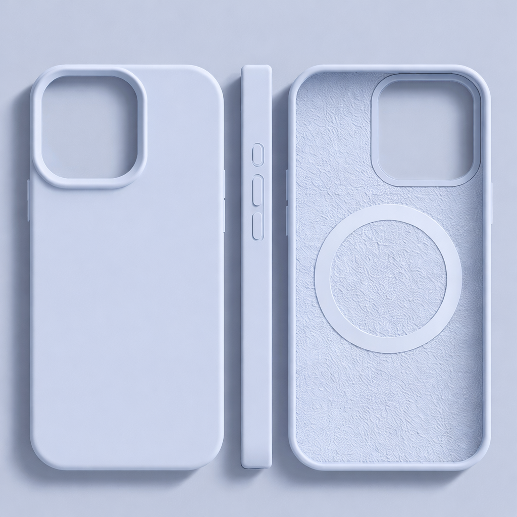 MAGNESOFT LUXE – Magnetic silicone case with soft-touch surface for iPhone