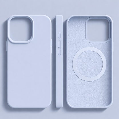 MAGNESOFT LUXE – Magnetic silicone case with soft-touch surface for iPhone
