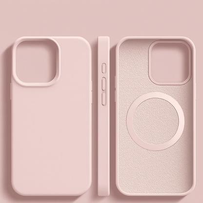 MAGNESOFT LUXE – Magnetic silicone case with soft-touch surface for iPhone