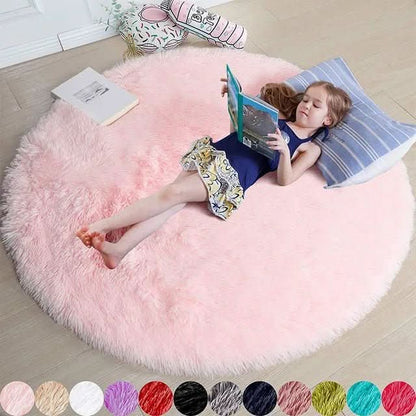 CloudHaven Luxury Soft Round Rug | Ultra-plush, fluffy rug for cozy living and bedrooms 4