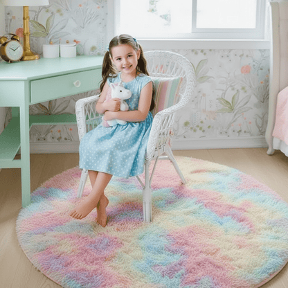 CloudHaven Luxury Soft Round Rug | Ultra-plush, fluffy rug for cozy living and bedrooms 5