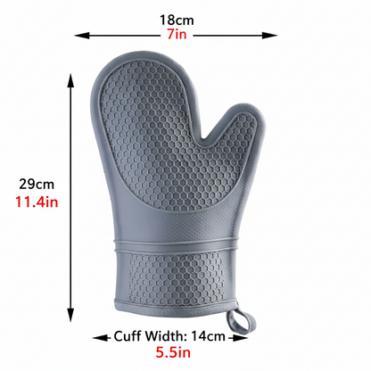 HEATSAFE – Non-slip silicone oven gloves for maximum heat protection
