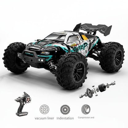 DUSTFORCE – 1:16 all-wheel-drive electric truck with LED headlights and treaded tires 6