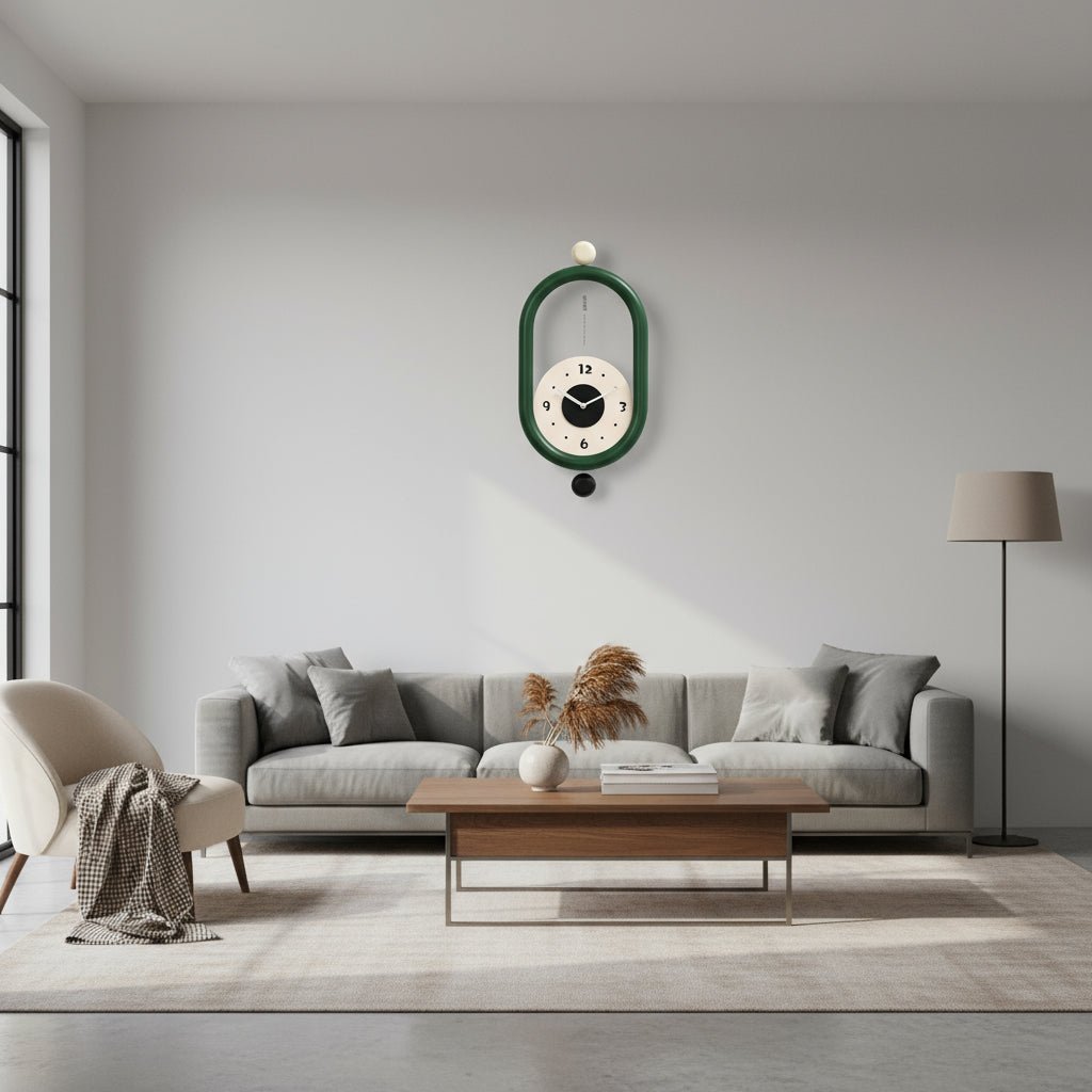 ELEGATIME – Long Wall Clock with Luxurious 3D Design and Silent Movement 1