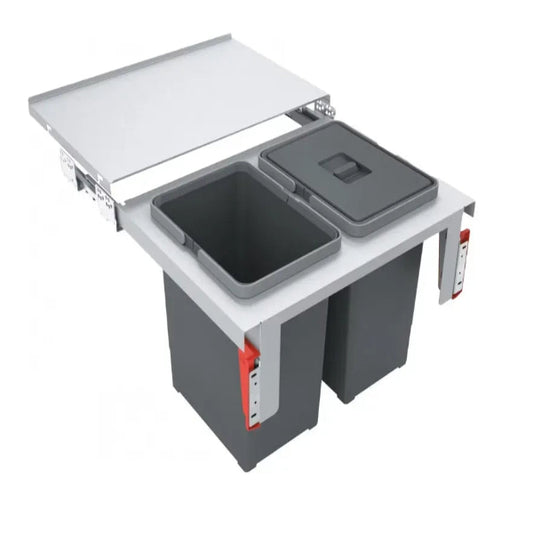 Franke - Sorter Garbo - 60-2 - 2x18 liter deur-gemonteerde afvalemmer & recyclebak