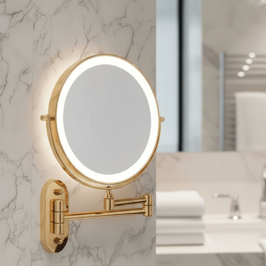 GOLDGLAM – Elegant, rechargeable gold mirror 0