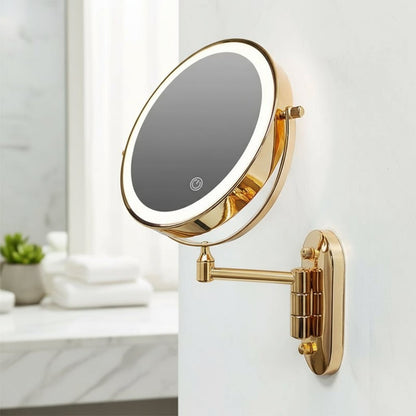 GOLDGLAM – Elegant, rechargeable gold mirror 1