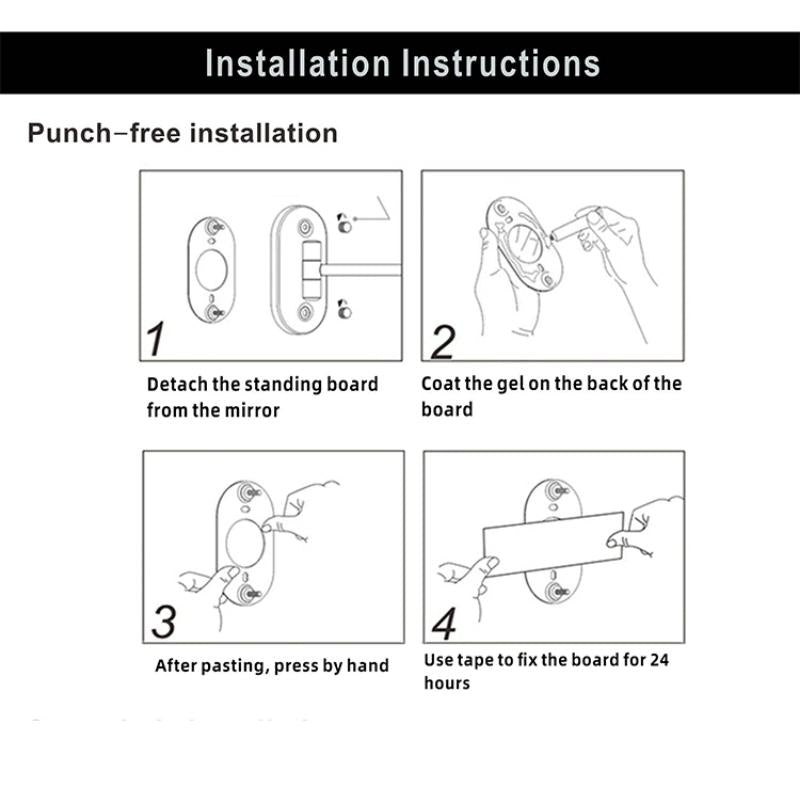 GOLDGLAM – Elegant, rechargeable gold mirror 6