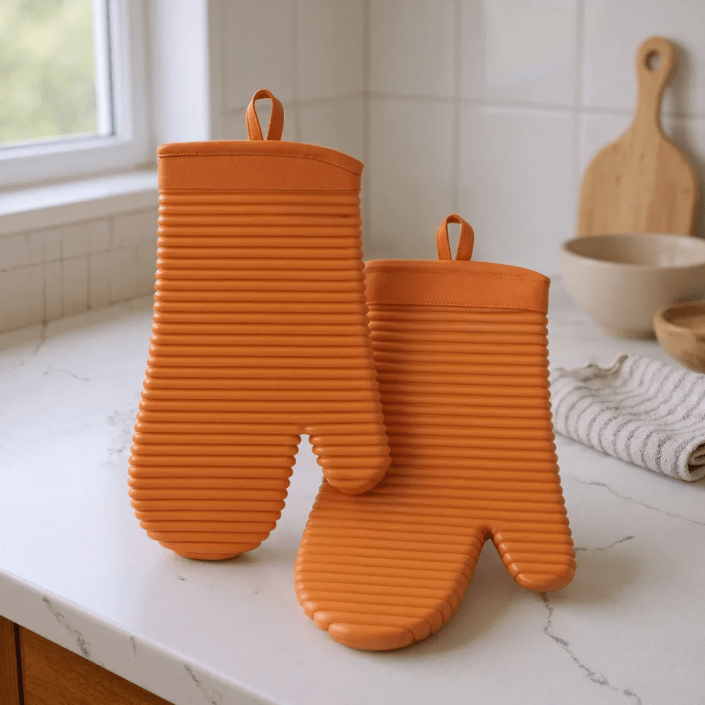 HEATSAFE – Non-slip silicone oven gloves for maximum heat protection 10