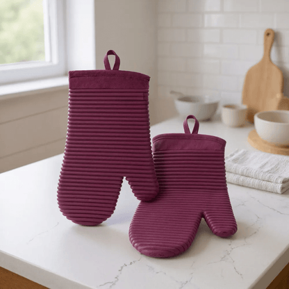 HEATSAFE – Non-slip silicone oven gloves for maximum heat protection 14