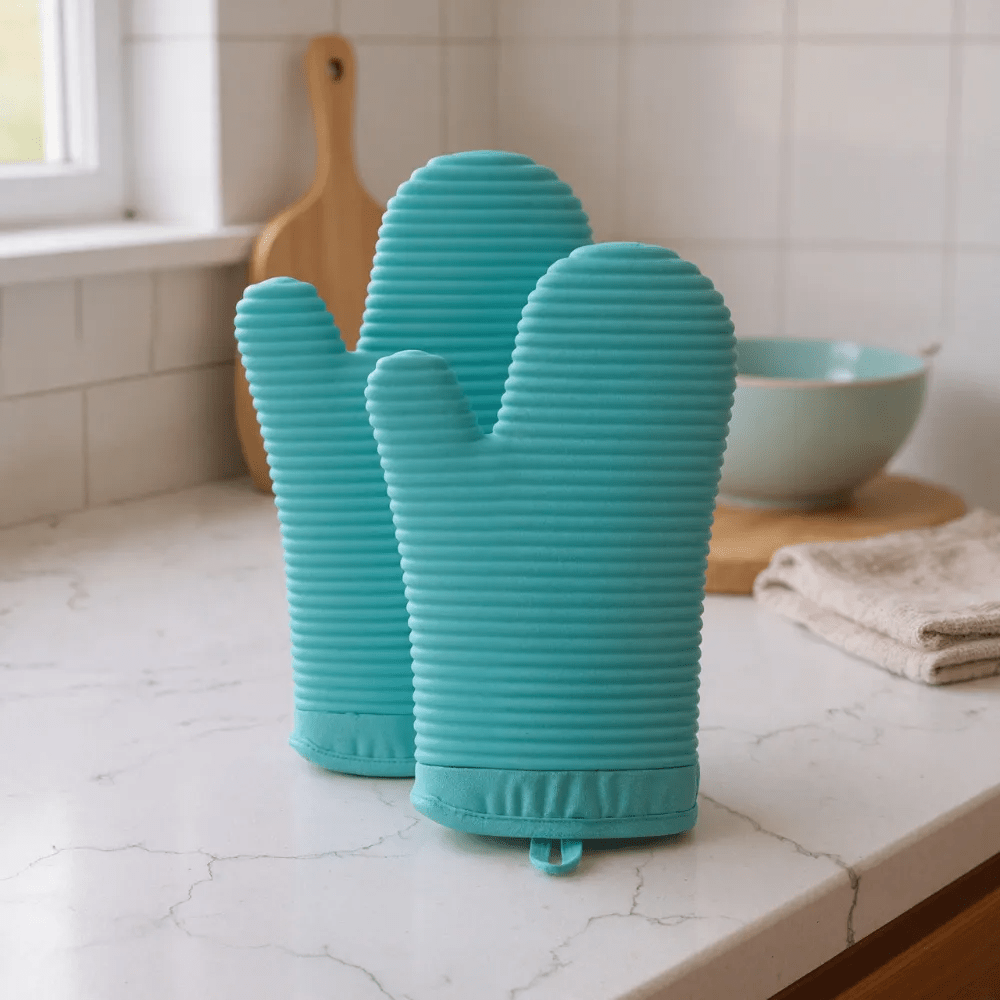 HEATSAFE – Non-slip silicone oven gloves for maximum heat protection 18