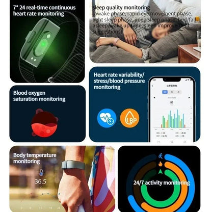 HealthTrack - IP68 fitness tracker with heart rate & O2 measurement 8