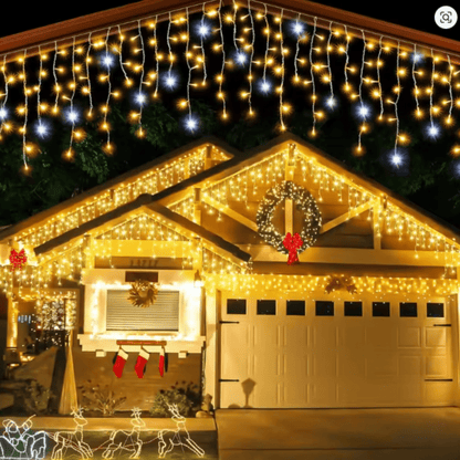 ILLUMERA – LED Garden Curtain 4 × 0.6 m with Weatherproof Elegance 1