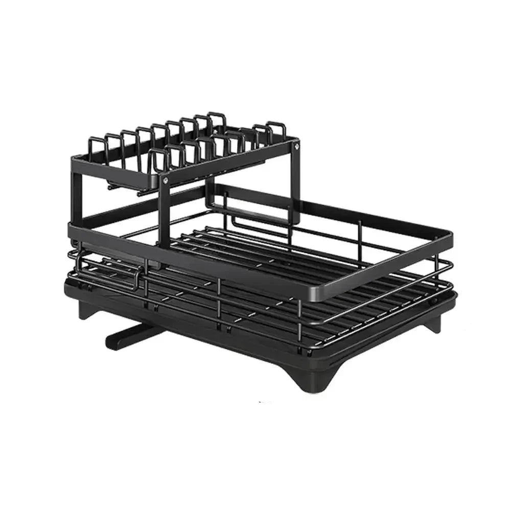 KITCHENFORM – Foldable stainless steel dish rack, space-saving design for modern kitchens 2