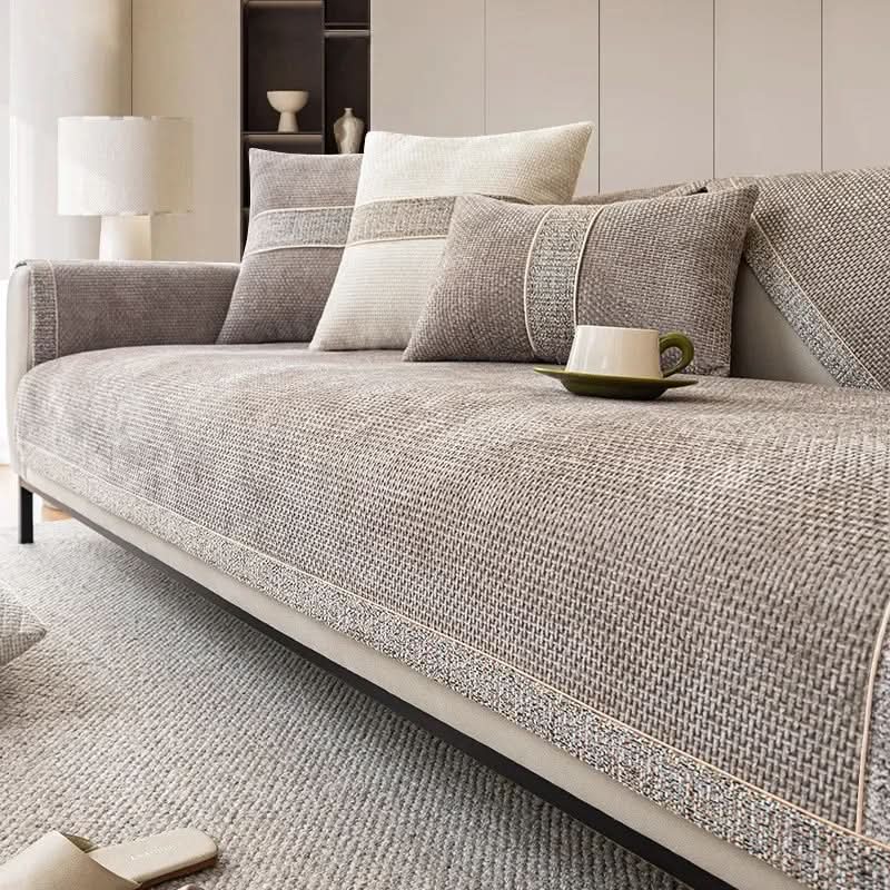 LeinenLux sofa cover - Non-slip & stylish for every living room 1