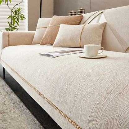 LeinenLux sofa cover - Non-slip & stylish for every living room 12