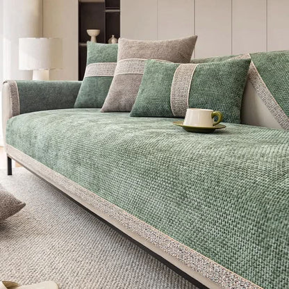 LeinenLux sofa cover - Non-slip & stylish for every living room 4