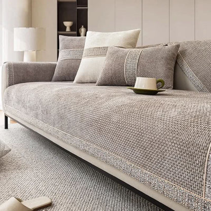 LeinenLux sofa cover - Non-slip & stylish for every living room 6