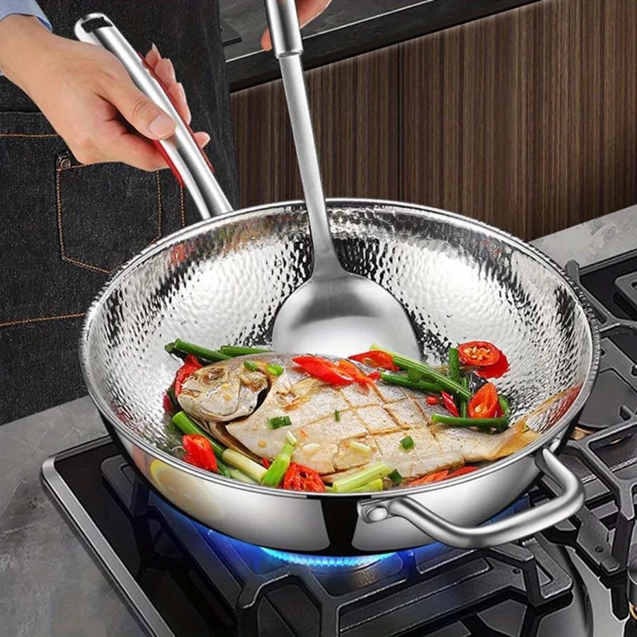 PANVION – Premium titanium wok with a round bottom for induction hobs and effortless stir-frying 2