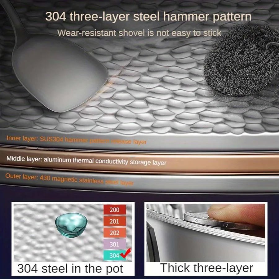 PANVION – Premium titanium wok with a round bottom for induction hobs and effortless stir-frying 3