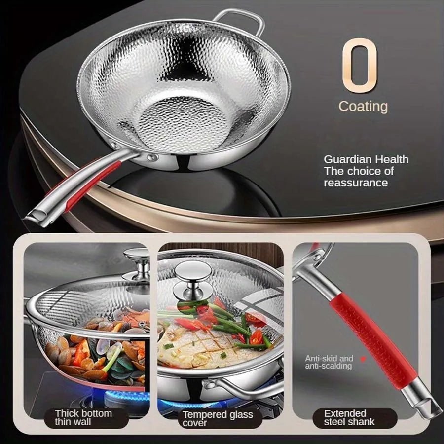 PANVION – Premium titanium wok with a round bottom for induction hobs and effortless stir-frying 4