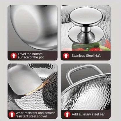 PANVION – Premium titanium wok with a round bottom for induction hobs and effortless stir-frying 5