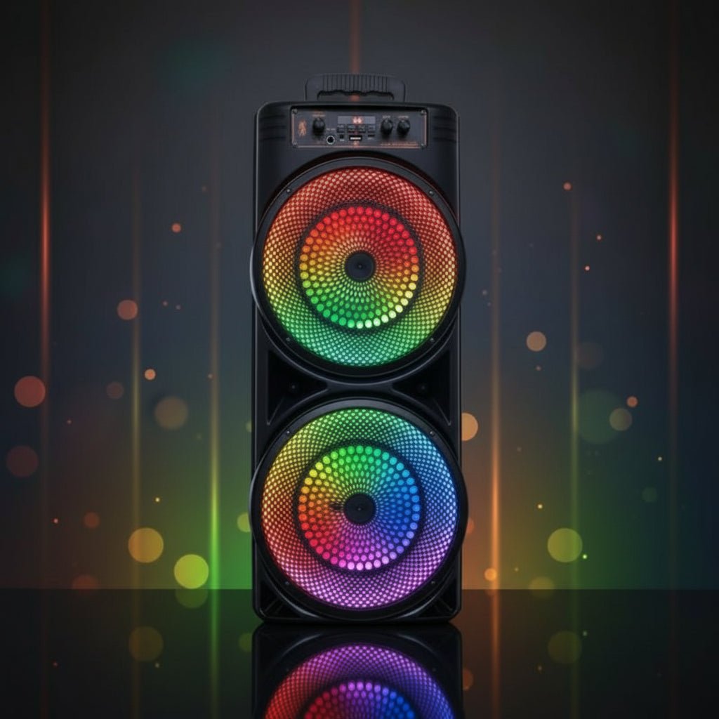 PARTYBOOM – 6000W Bluetooth speaker system with powerful bass & microphone 0