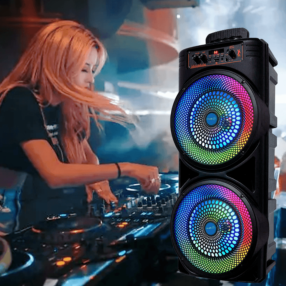 PARTYBOOM – 6000W Bluetooth speaker system with powerful bass & microphone 1