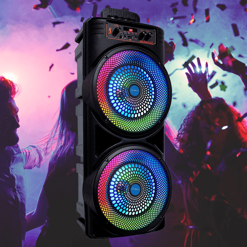 PARTYBOOM – 6000W Bluetooth speaker system with powerful bass & microphone 2