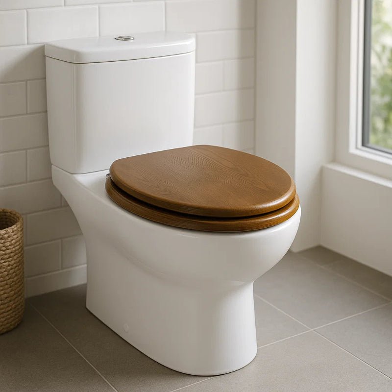 PLYREST – Elegant plywood toilet seat with soft-close function 1