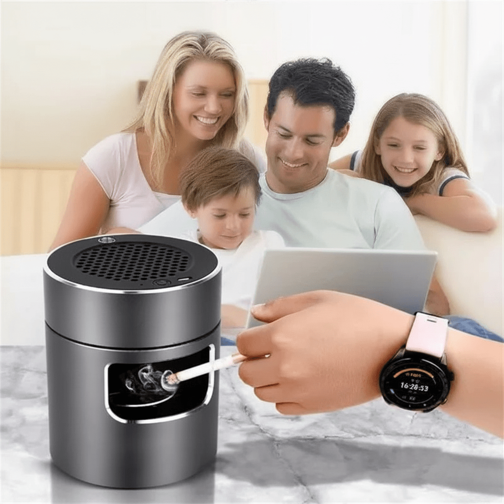 PURETRON – Intelligent ashtray with USB air purification system 1
