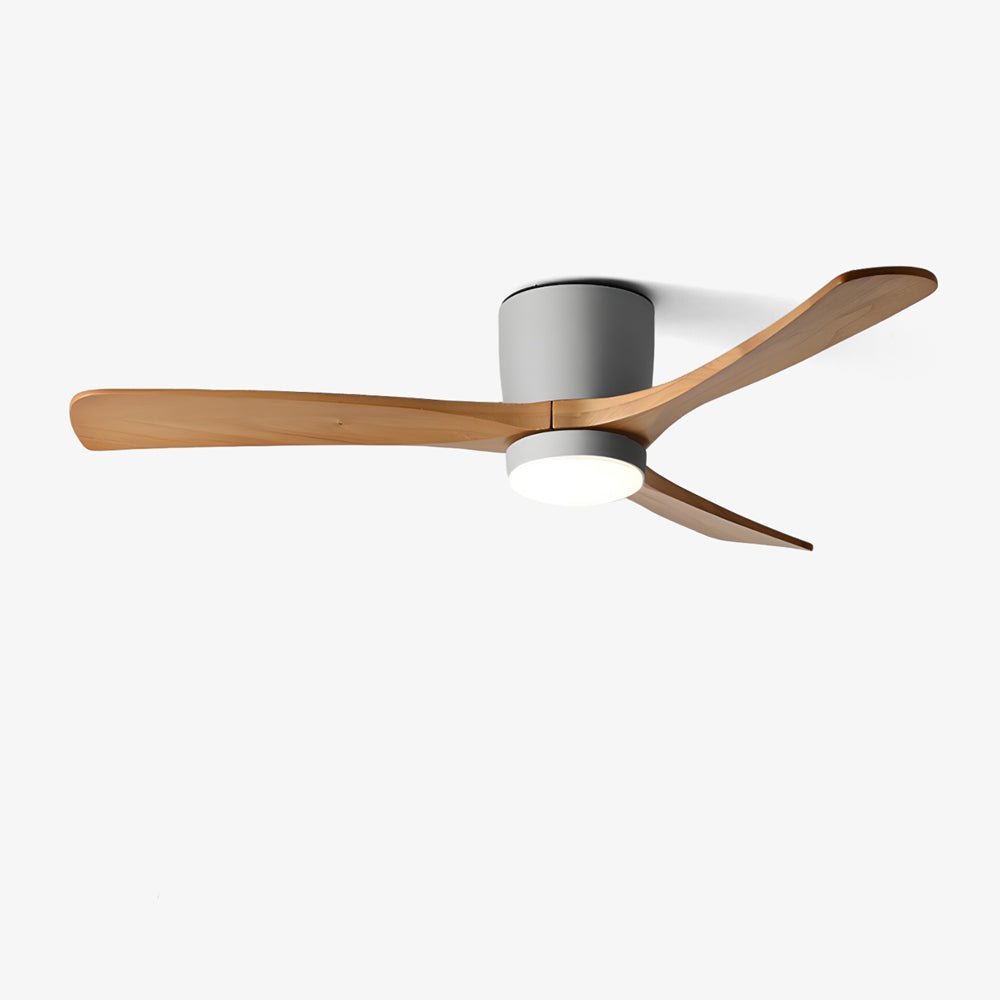 SCANDIAIR – Modern LED ceiling fan with sleek wood finish and gentle lighting 1