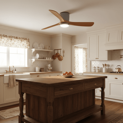 SCANDIAIR – Modern LED ceiling fan with sleek wood finish and gentle lighting 2