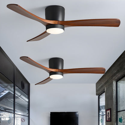 SCANDIAIR – Modern LED ceiling fan with sleek wood finish and gentle lighting 8