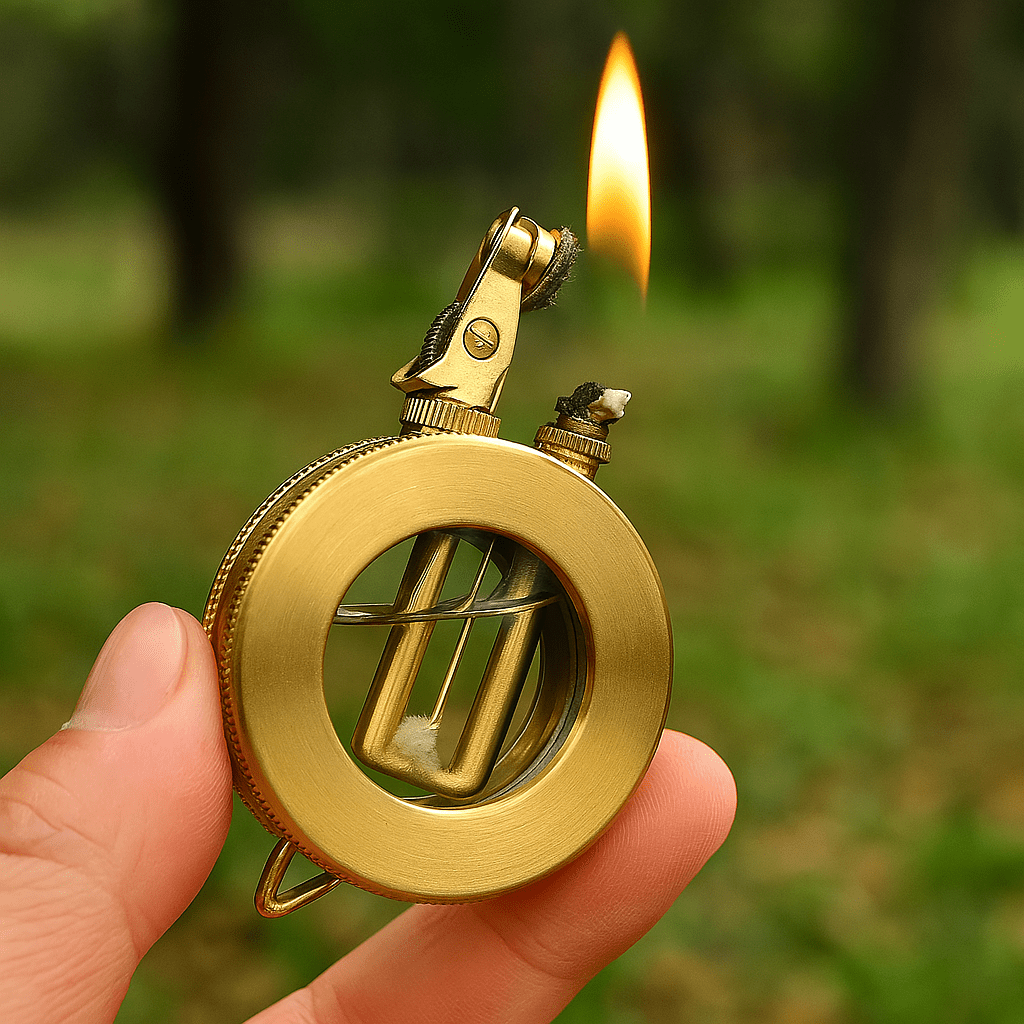 SPARKVION – Retro storm lighter with sturdy metal housing 1